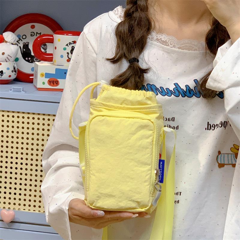 2025 New Outdoor Travel Kettle Bag with Mobile Phone Bag Messenger Bag Men's and Women's Leisure Sports Portable Drawstring Bag