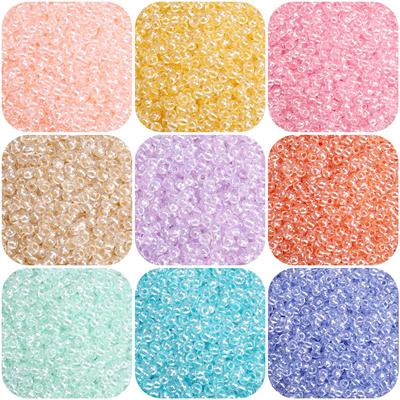 Czech Super Seed Glass Beads Unicorn Zirconium Spacers for Jewelry Making 160 Pcs