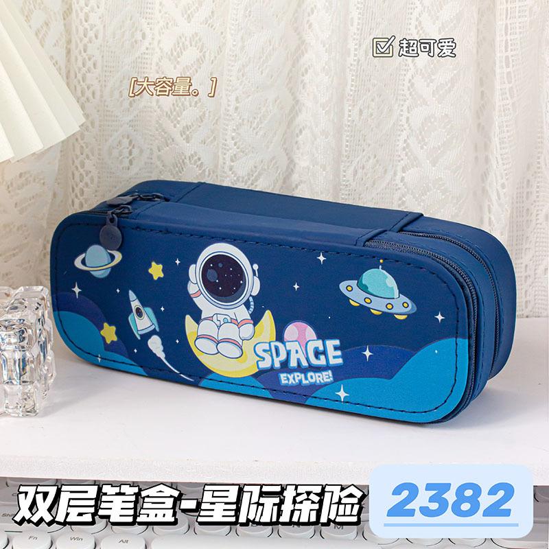 Capybara Pencil Case Large Capacity Double Layer Cute Stationery Bag for Girls Kids Students School Supplies