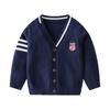 Boys' Preppy Style Casual Sweater Kidsren's Knitwear Jacket Toddler Spring and Autum Kidsren's Clothing Baby Boy Long-Sleeved Cardigan