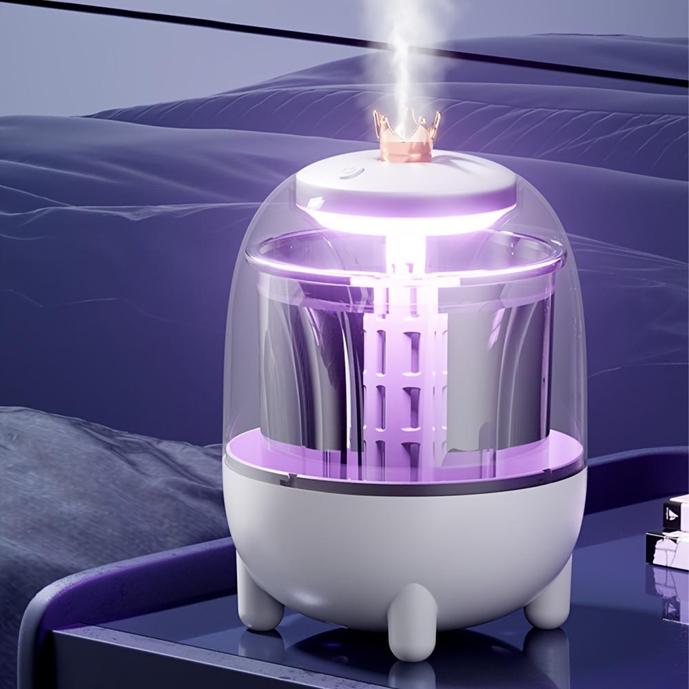 

33,81 унции большой емкости визуальный увлажнитель, USB увлажнитель с цветной подсветкой, бесшумный, световой объем, идеально подходит для спален и офисов белый