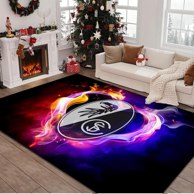 1PC Rug Club Crest Design Carpet, Chair Rug,Area Rug for Office Bedroom Living Rooms Bedroom, Doormat Decor Christmas Fan Gifts