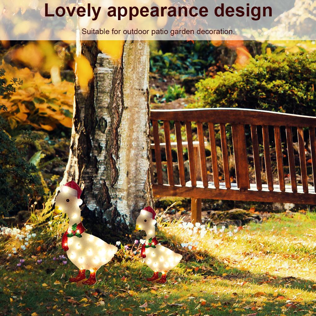 Christmas Lighted Ornament Scarf Artificial Resin Sculpture Decor Lawn Corridor Decoration Holiday Party Prop Craft Gift