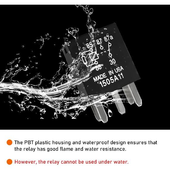 Wevdn 2 PCS Power Relay, 5 Pins G8V-RH-1C7T-R-DC12 Car AC Relay Plug Replacements, Multi Purpose Automotive Electromechanical Relay Heavy Duty