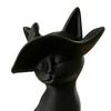 Desktop Ornament 3D Printed Hat-Wearing Cat Shape Figurine Integrated Molding Sculpture Decorative Desktop Accessory