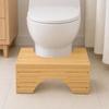 Bambus Badezimmerhocker für Erwachsene, Kinder & Schwangere - Toilettensitzerhöhung zum Hocken