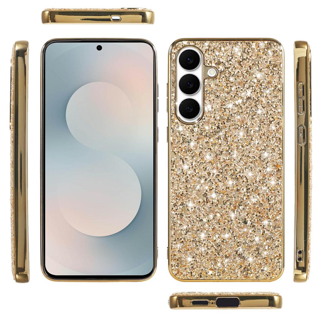 For Samsung Galaxy S25 FE Case TPU + PC Sparkling Glitter Phone Back Cover