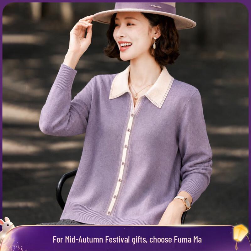 Damski sweter Fumama w casualowym stylu z blokami kolorów