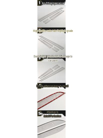 16 Malibu XL Door Edge Trim & Anti-Scratch Patch Set