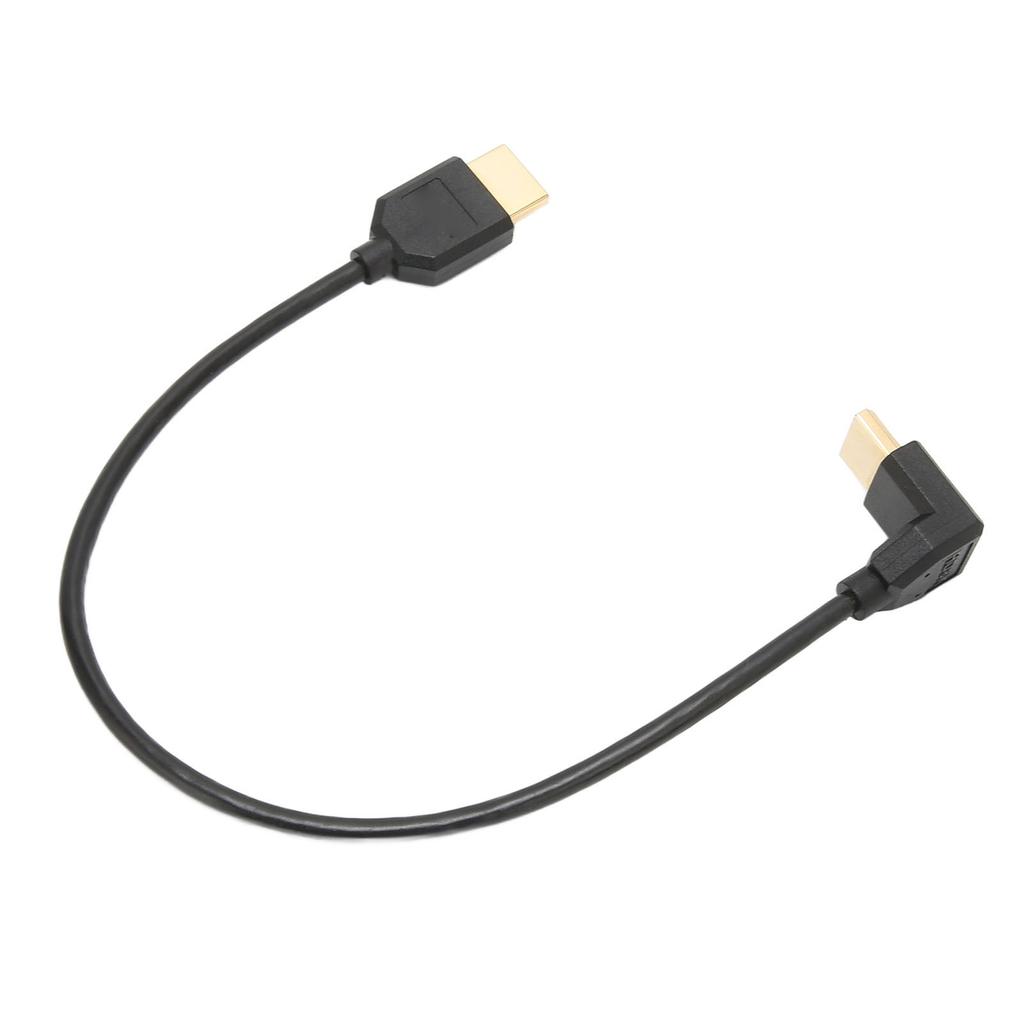 90 Degree Down HD Multimedia Interface Cable 48Gbps Gold Plated Flexible HD 8K HD Multimedia Interface Cable for Laptops