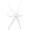 800W Small Wind Generator 5 Blades Power Parts Turbines Kit  for Marine Home ChargingWhite 12V