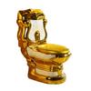 European Palace Gold-Plated Embossed Retro Toilet in Golden Color