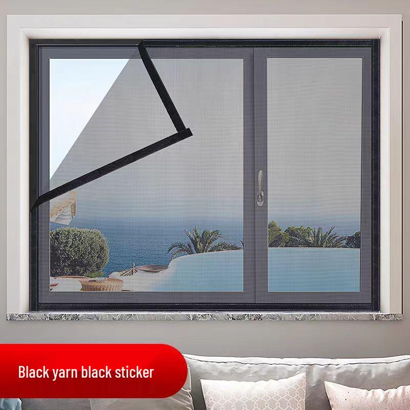 Nano Anti-Mosquito Breathable Window Screen with Easy No-Punch Installation
