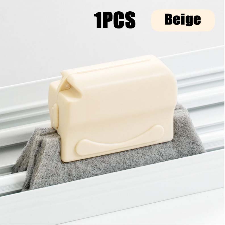 

2-в-1 инструмент для чистки пазов, креативная ткань для чистки оконных пазов, щетка для чистки окон, щетка для очистки щелей для окон, щетка для чистки пазов beige,1pc