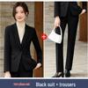 Women's 2025 Gray Wool High-End Professional Suit Set for Hotel Front Desk and Jewelry Store Workwear