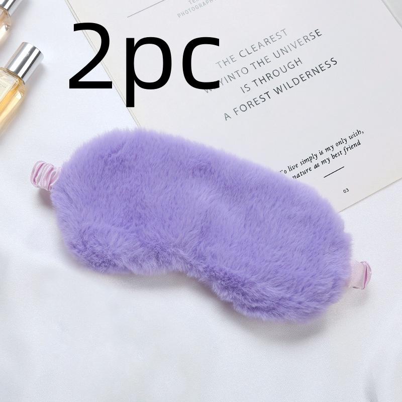 Masque de sommeil en soie, mignon, doux et poilu, bloquant la lumière, aide au sommeil de voyage, cache-œil pour la maison, sommeil nocturne, pour femmes et hommes