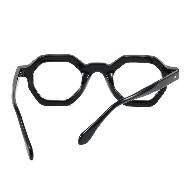1 par Europæisk og Amerikansk Stil Briller, Ensfarvede Glas, Moderigtige og Alsidige Simple Briller, Velegnet til Daglig Brug, Pendling til Arbejde