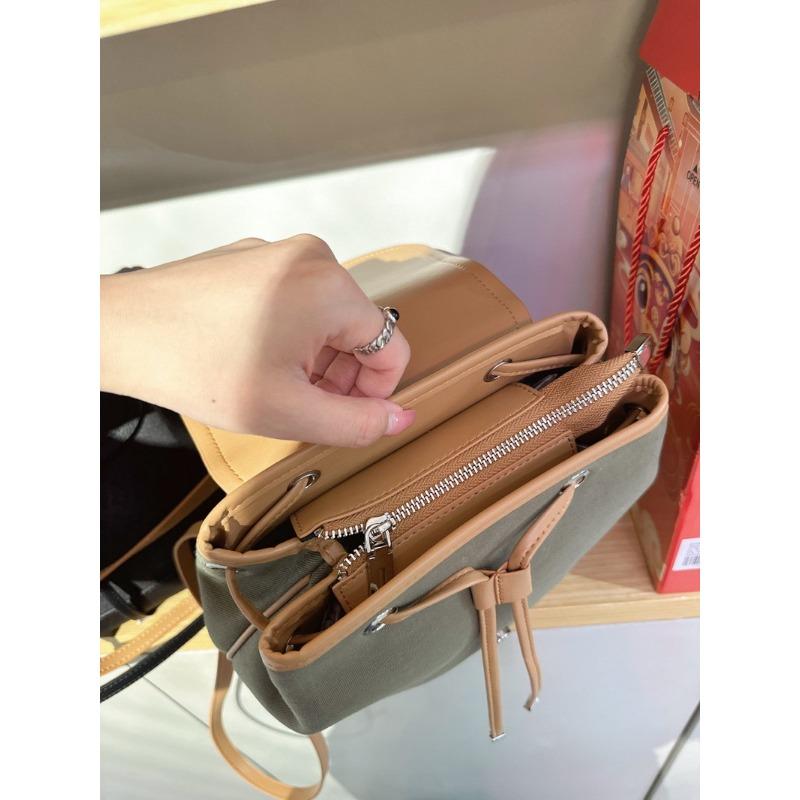 New cowhide leather high-end fashion backpack schoolbag shoulder crossbody handbag large-capacity women's bag