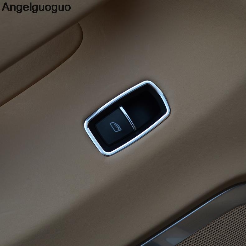 Car Styling Car Window Glass Lift Buttons Frame Decoration Cover Trim For Porsche Panamera Cayenne