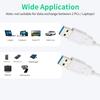 USB 3.0 Extension cable White USB3.0 A Male to Male Cord Extension USB 3.0 male to male cable extender for Radiator TV Box