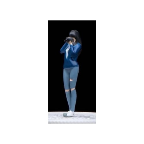 1/64 scale figure of Camera Girl in Distressed Denim 22223195 model diorama