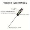 Food Thermometer Digital Real-Time Reading Meat and Beverage Thermometer with LCD Display and Probe Electronic Kitchen Thermomet