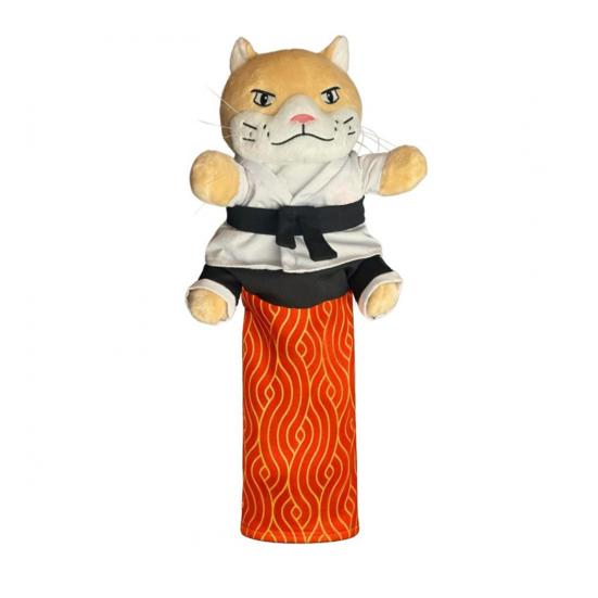 Kočka Karate Loutka Kotě Hračka Loutka na ruku s ochranným návlekem na předloktí Interaktivní Kočka Zápasnická Loutka Kočka Hračka na kousání rukou pro Hru a Cvičení