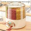 Multipurpose Airtight Rotating Storage Box for Grains - Insect & Moisture-Proof Rice Container
