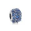 Elegant Ice Crystal 925 Silver Charm Women Jewelry Blue 797746NSBL