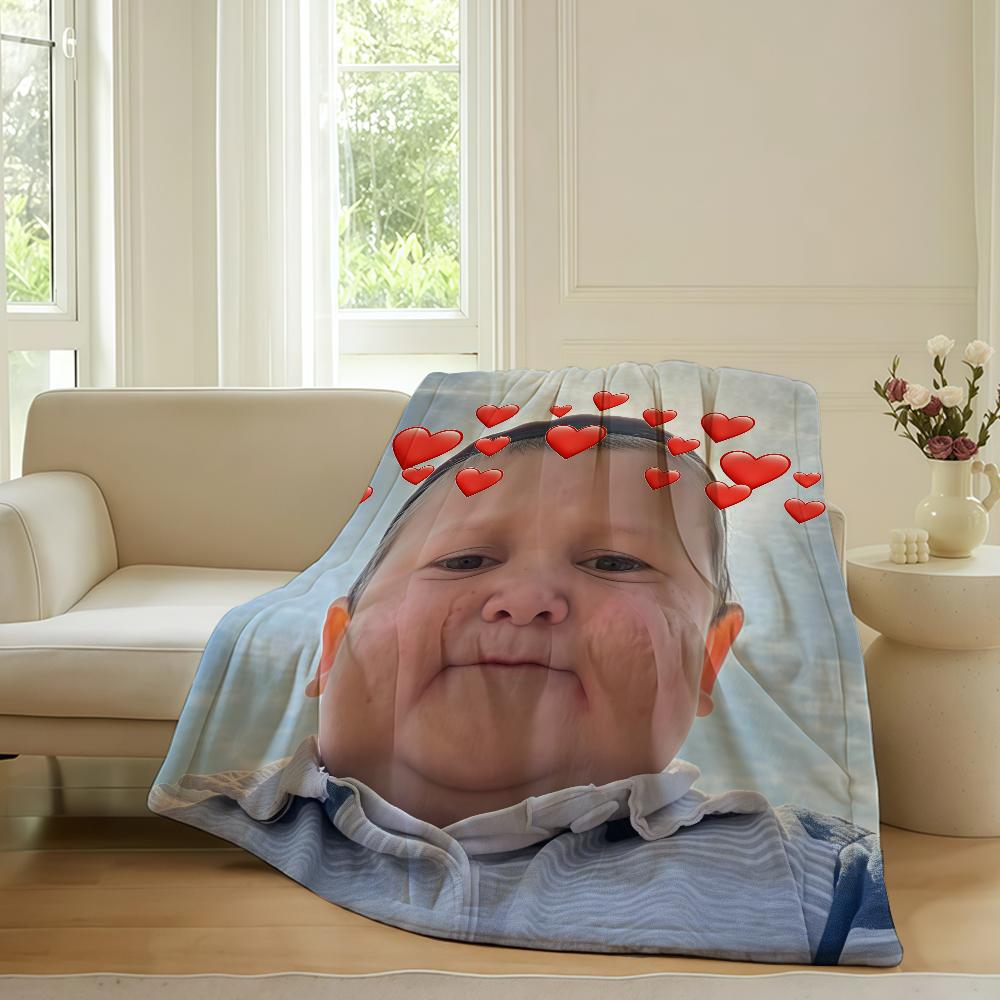 Russian Celebrities Hasbulla Blanket For Sofa Office Bed Plane Travel Sleep Read Relax Camping Soft And Warm