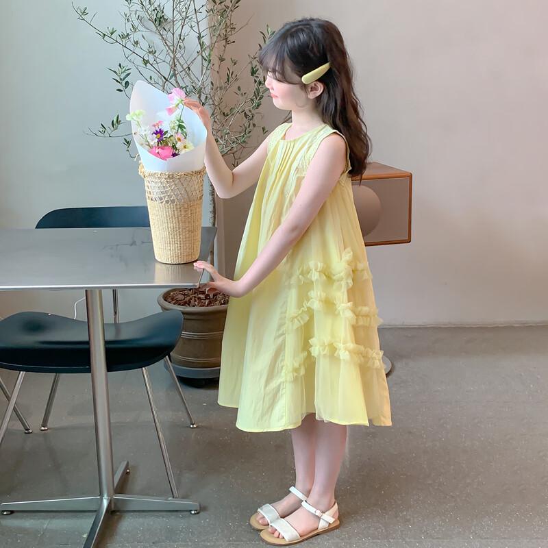 Girls' Summer Mesh Princess Dress