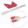 Center Finder, 45 degrees Celsius 90 degrees , Aluminum Alloy Center Finder Tool Woodworking Tools with Extra   of Versatility for Woodworking Ent
