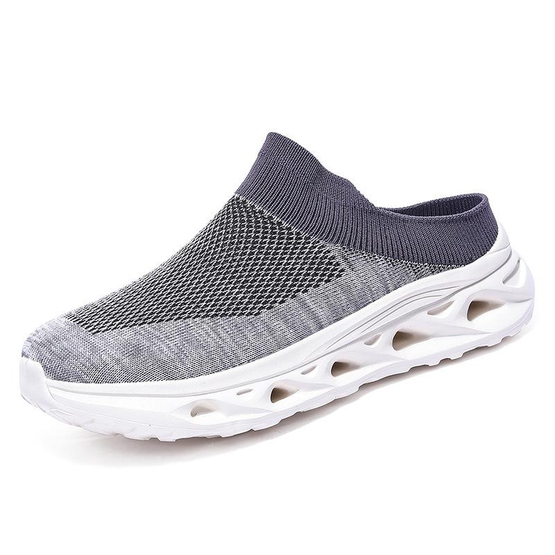 Large Size Men's Shoes Breathable Mesh Socks Shoes Casual Fly-woven Sports Shoes Couple Hiking Shoes Men