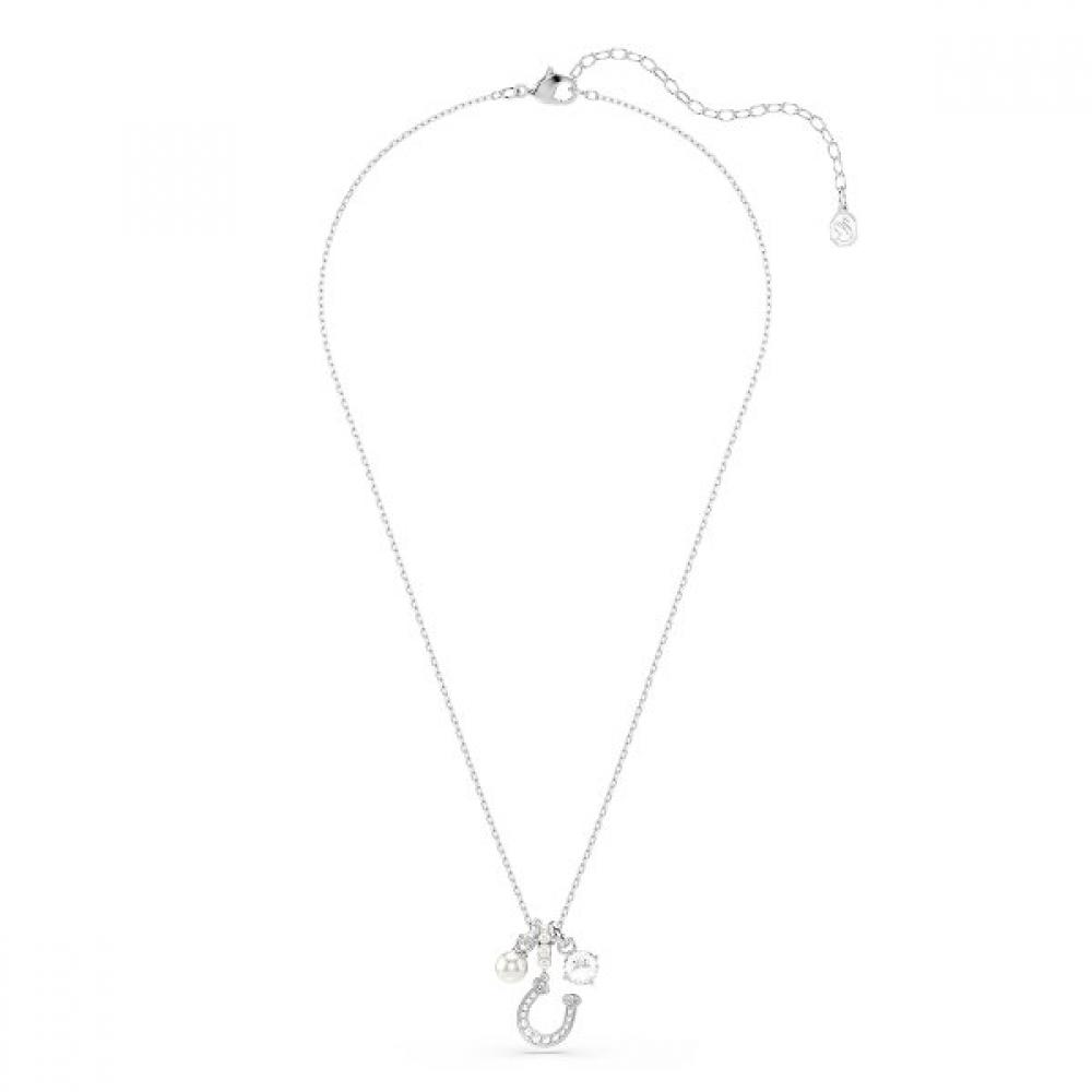 Swarovski Crystal Pearl Rhodium Necklace 5736247