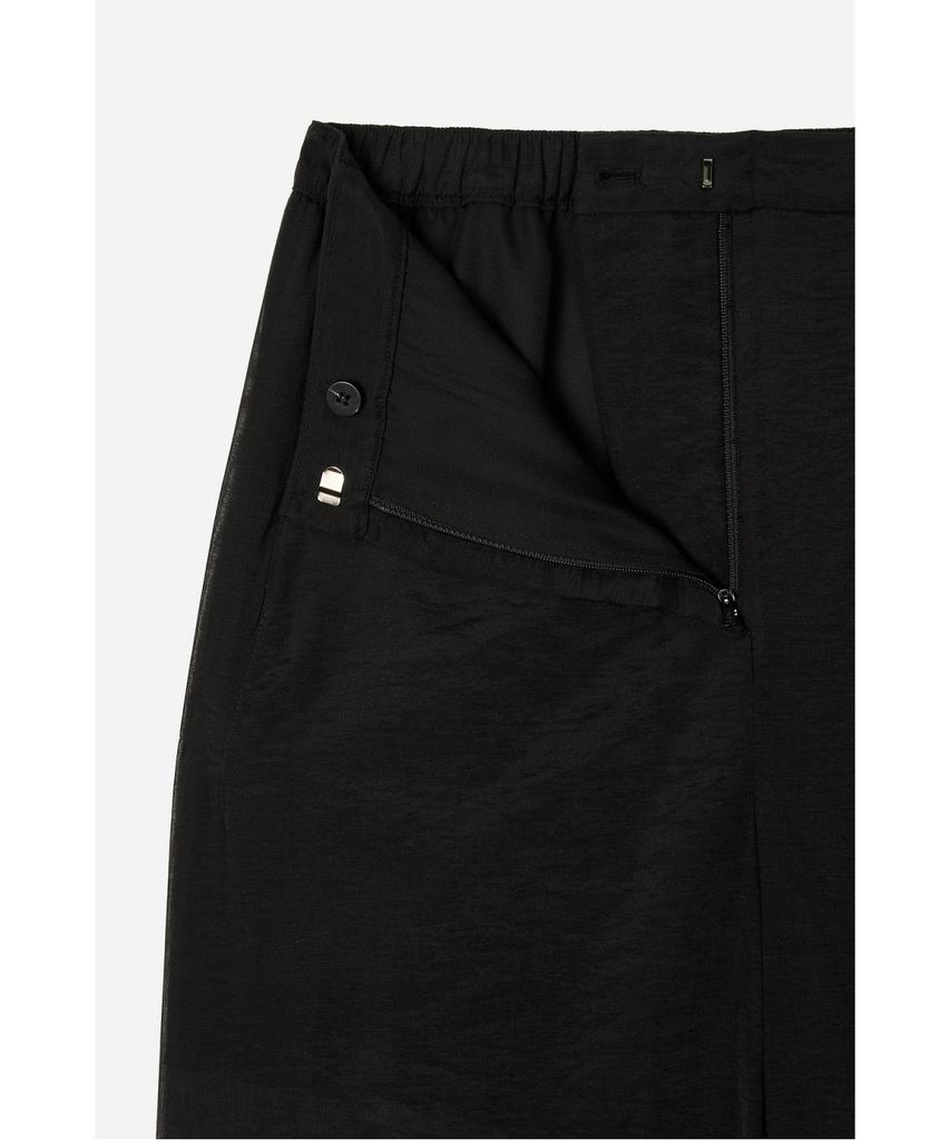 Jaa [Jaah] Women'S Sheer Wide Pants_Black