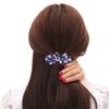 Beautiful Non-Slip Delicate Headdress Women Symmetrical Geometry Rhinestone Hair Barrette for Dating Clip