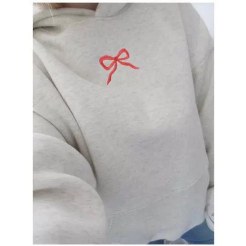 MGHR Women's Fashion Hooded Long-sleeved Casual Solid Color Print Autumn Winter Hoodie