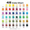 [Launch Sale] Oil Pastel 48-Color Set, Rectangular Box with Wood Grain Gift Box. These Crayons Are Ultra-flexible, Soft, and Smooth To Draw With. They