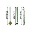 St. Patrick's Day Leprechaun Green Hat with Beard Costume Accessory Party Costume Suit Hat Bow Tie Beard Necklace Accessory