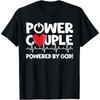 Power Couple Christian Couples Matching Valentines Day Cotton Men T Shirt