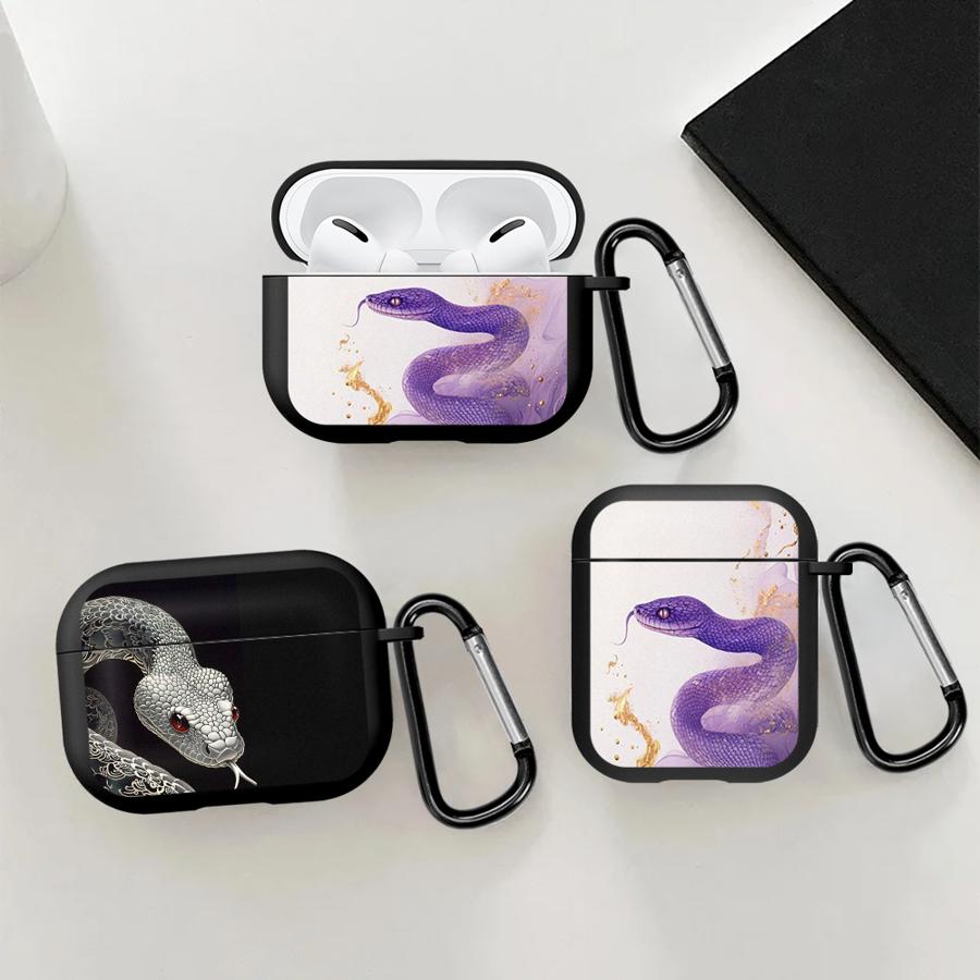 Snake Graphic Case For Airpods Pro3 1 Pro 2 3 4 Pro2 Earphone Cases Cover