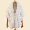 Popular imitation fur shawl lapel bride cheongsam European and American autumn and winter imitation fox fur cape shawl