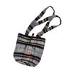 12 Woolen Plaid Bag Women's Autumn and Winter Versatile College Wind Bucket Bag Casual Large-capacity Messenger Bag
