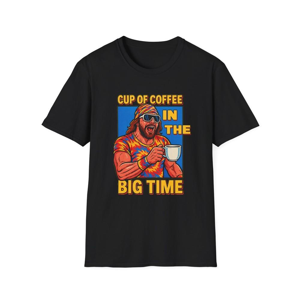 Macho Man “Cup of Coffee” T-Shirt – Retro Wrestling Promo Tee for Fans