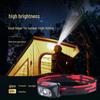 USB Rechargeable LED Headlamp with Wave Sensor - Waterproof for Fishing & Camping