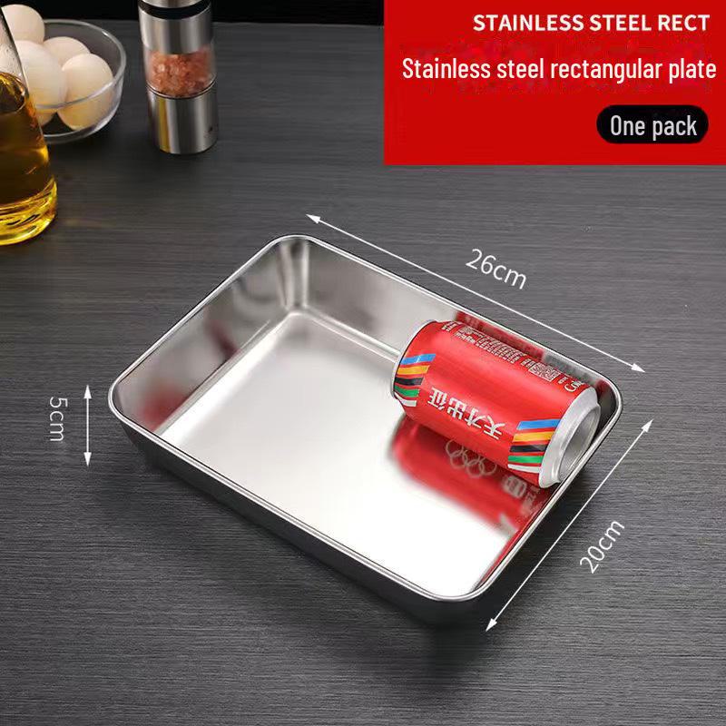 Stainless Steel Rectangular Barbecue Tray