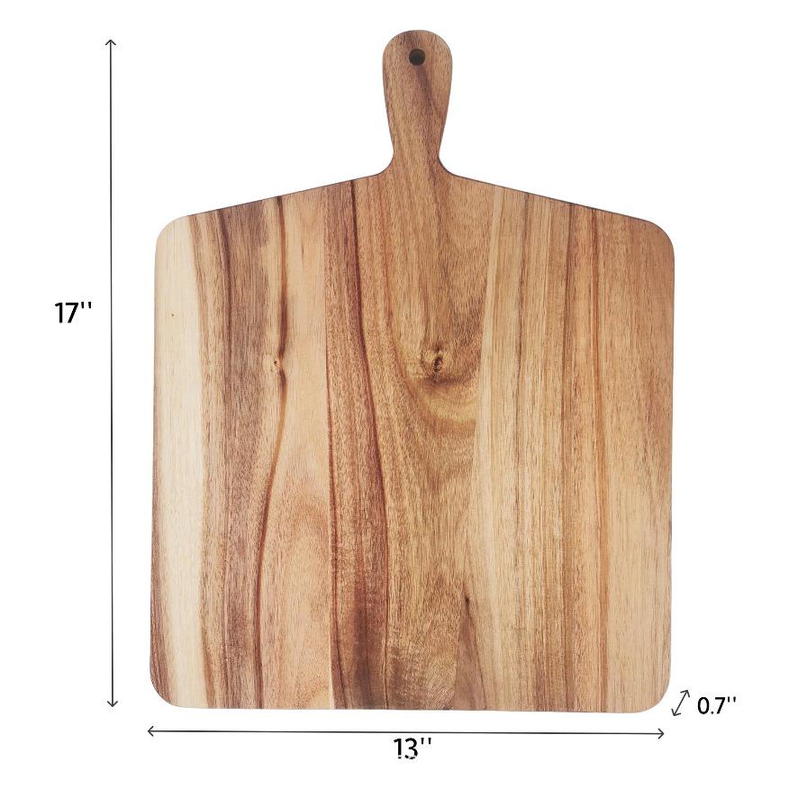 Acacia Wood Children's Cutting & Serving Board – Ideal for Steak & Vegetables, Creative Solid Wood Design.