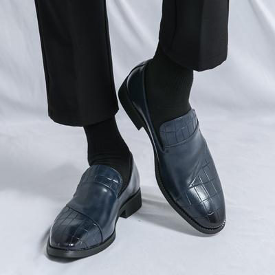 Men Loafers Street Style Classic Blue Formal Business Wedding Dress Prom Blazers Tuxedo Party Shoes Large Size