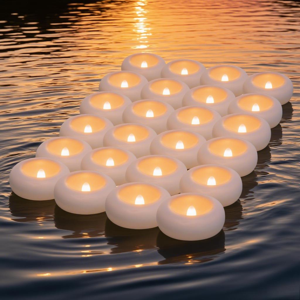 24Pcs Flickering LED Candle Tealights No-Remote/Remote Control Candles Flameless With Battery For Wedding Home Christmas Decors