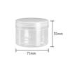 20Pcs 120ml Transparent PET Jar Empty Storage Jars For Candy Cookies Dried Fruit Food Cosmetic Containers Face Cream Sample Pot